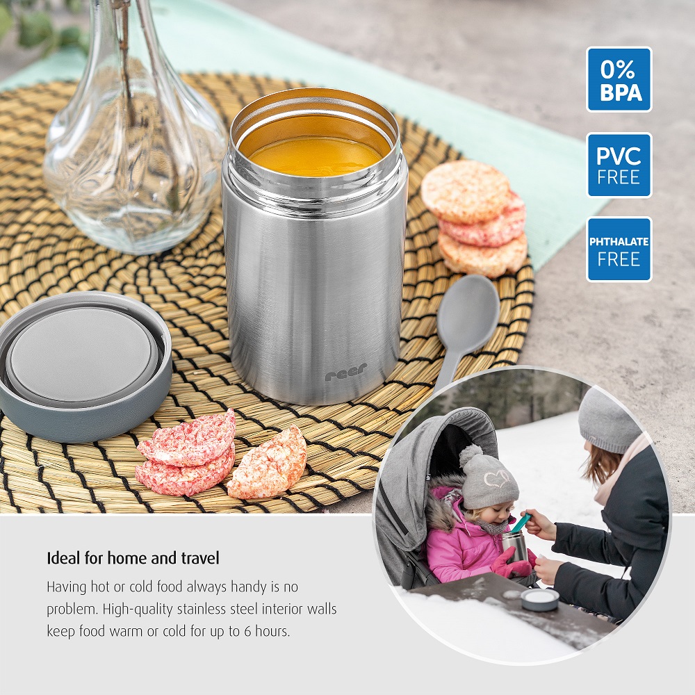 Food thermos Reer Pure Stainless Grey