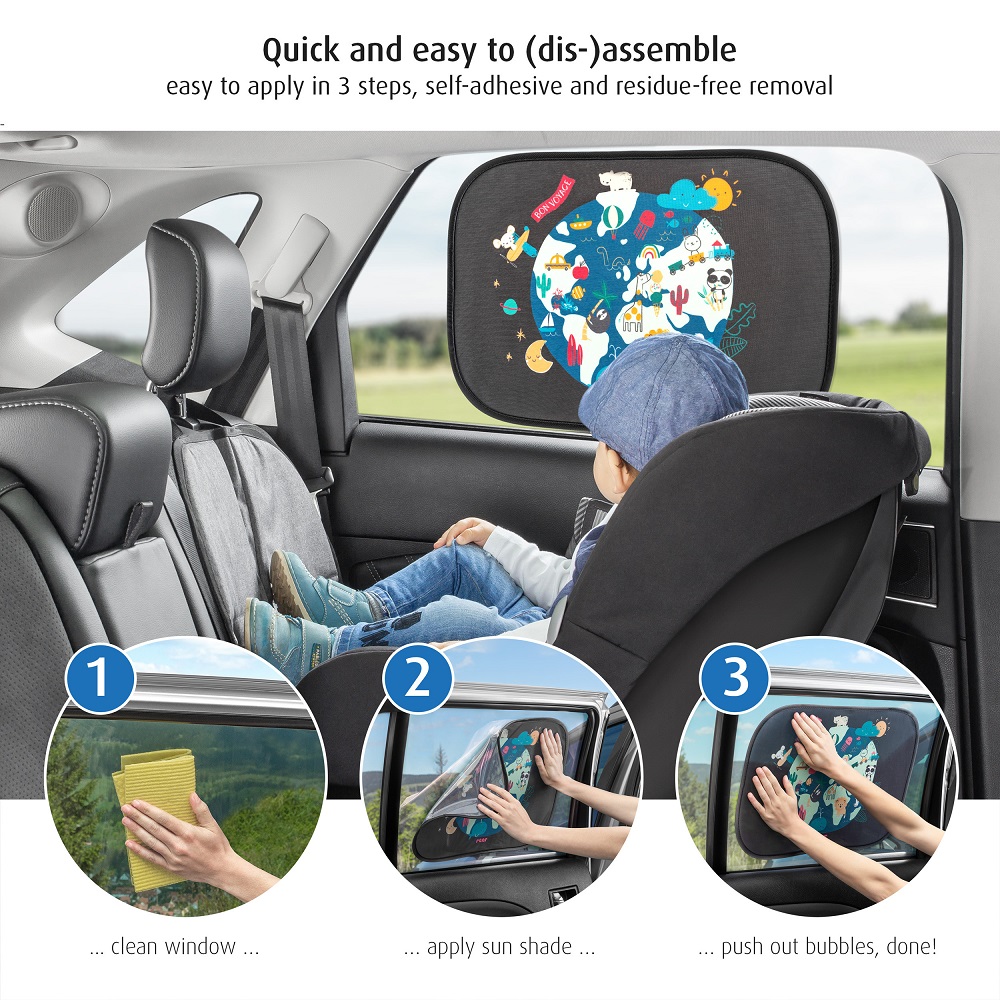 Car sun shade Reer World 2-pack