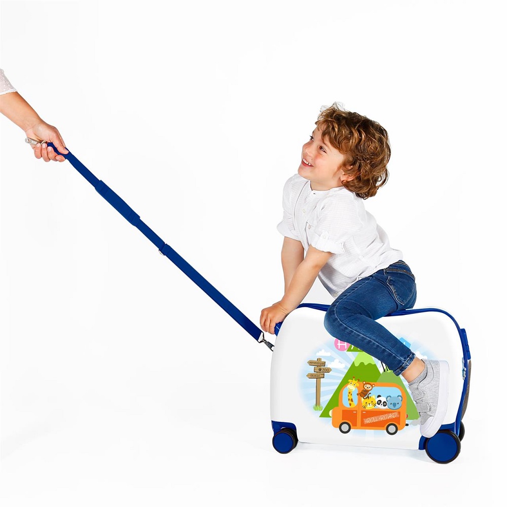 Ride on suitcase for children Roll Road Happy Travel