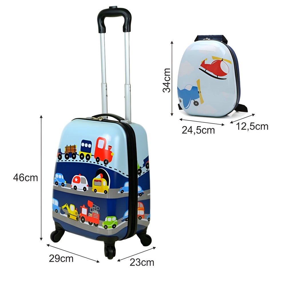 Suitcase and backpack Marko Travel Set Vehicles