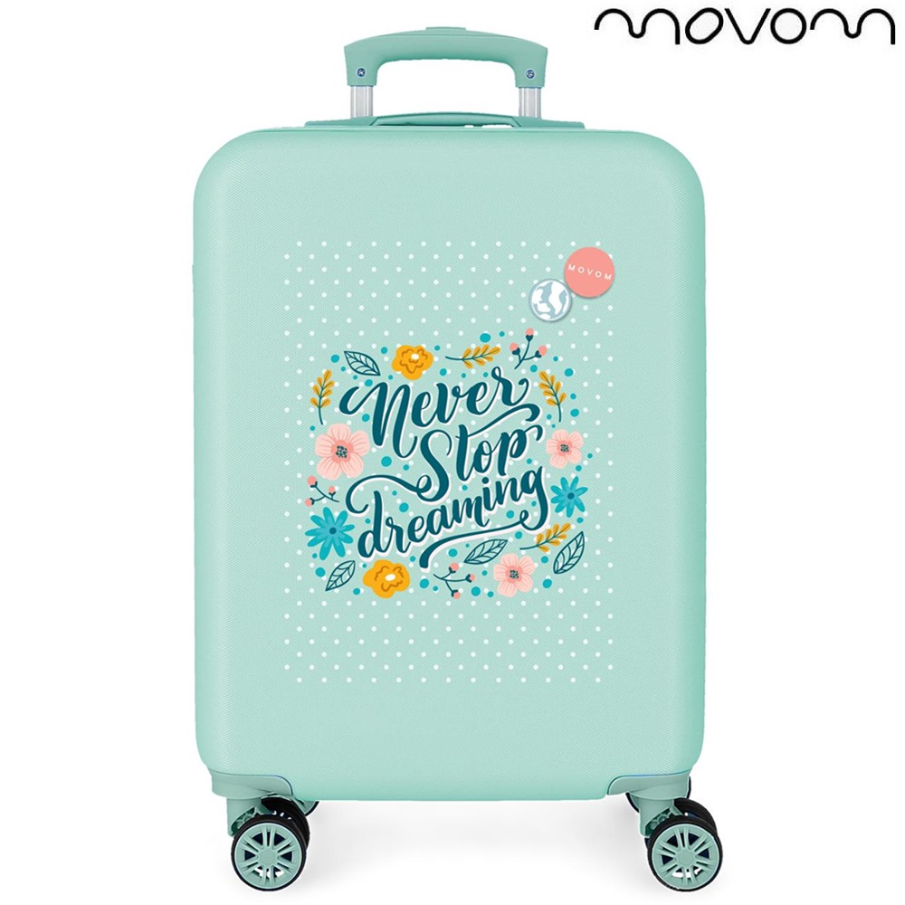 Suitcase for kids Movom Never Stop Dreaming Mint