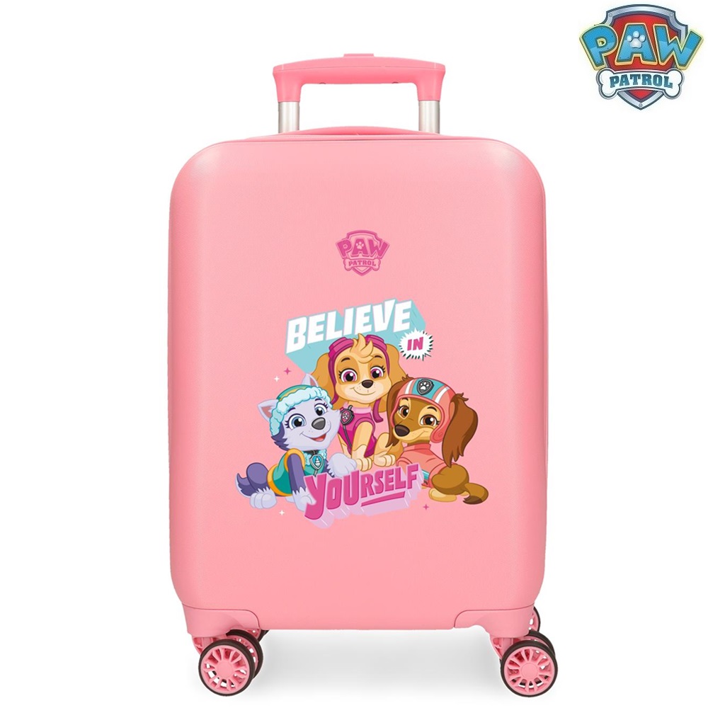 Suitcase for kids Paw Patrol Believe in Yourself Pink