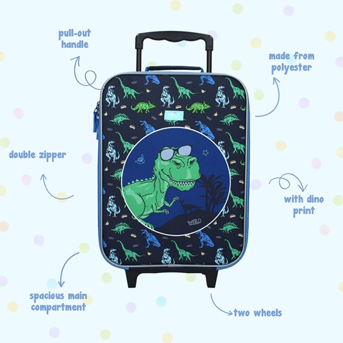 Suitcase for toddlers Pret Dino Made To Roll