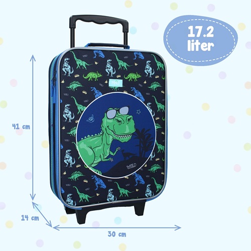 Suitcase for toddlers Pret Dino Made To Roll