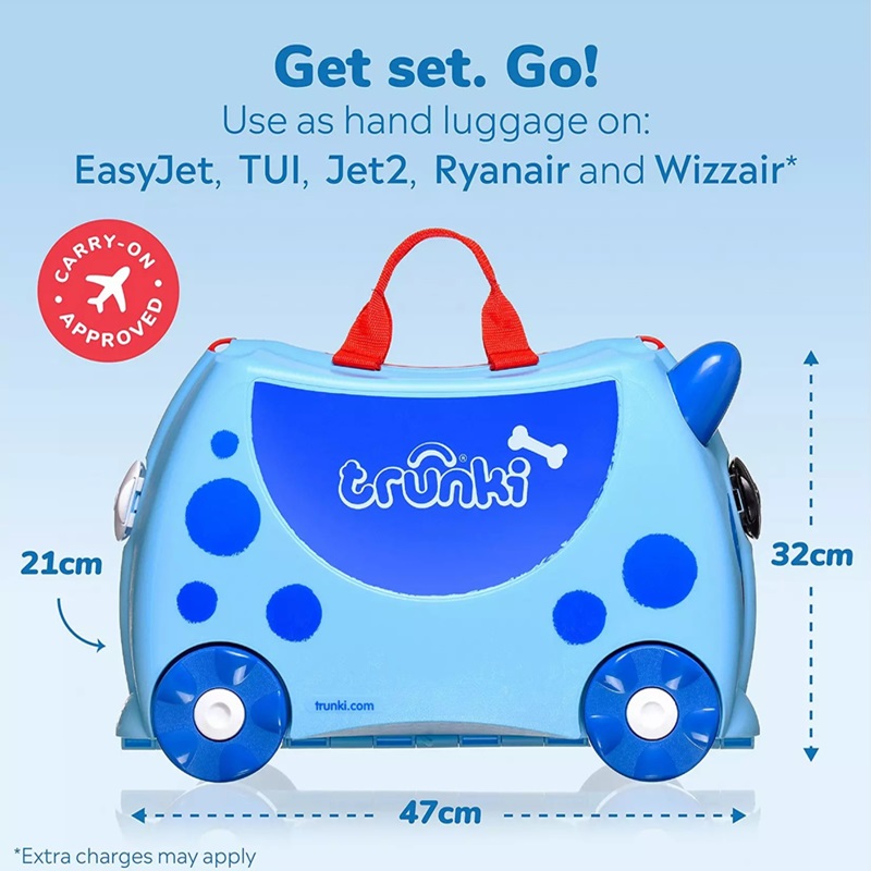 Ride-on suitcase for kids Trunki The Blue Dog