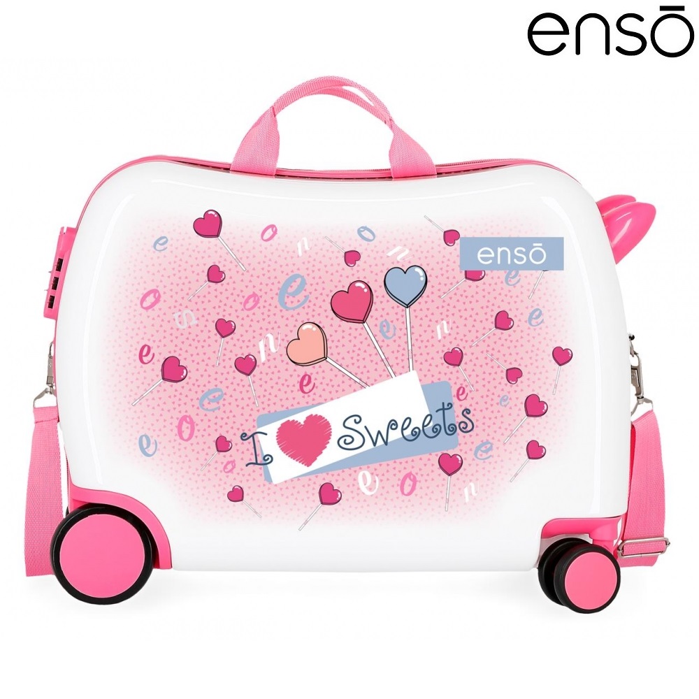 Ride-on suitcase for kids Enso Sweets