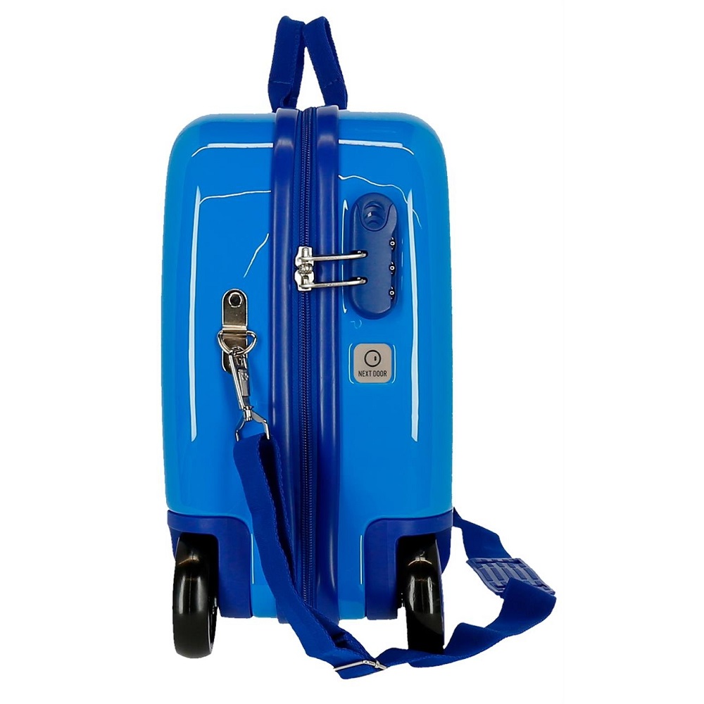 Ride on suitcase for kids Spiderman Great Power Blue