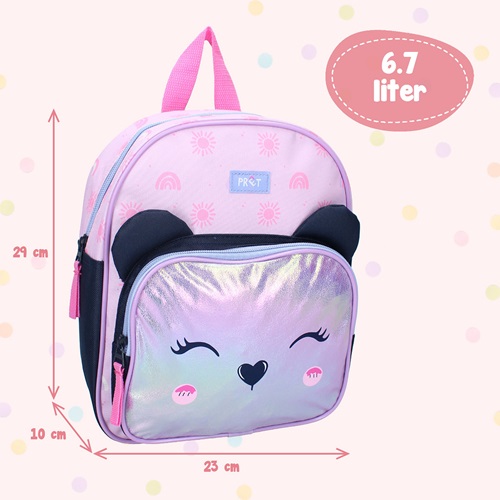 Backpack for kids Pret Giggle Purple Cat