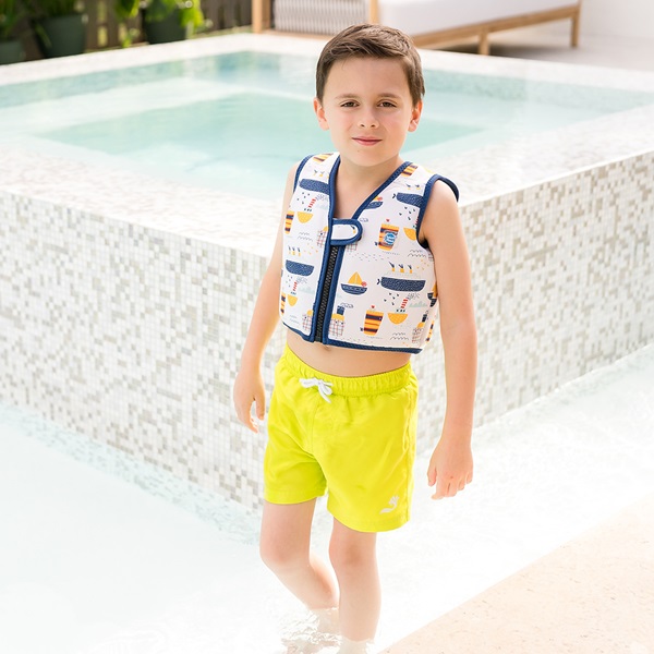 Kids' swim vest SplashAbout Go Splash Tug Boats