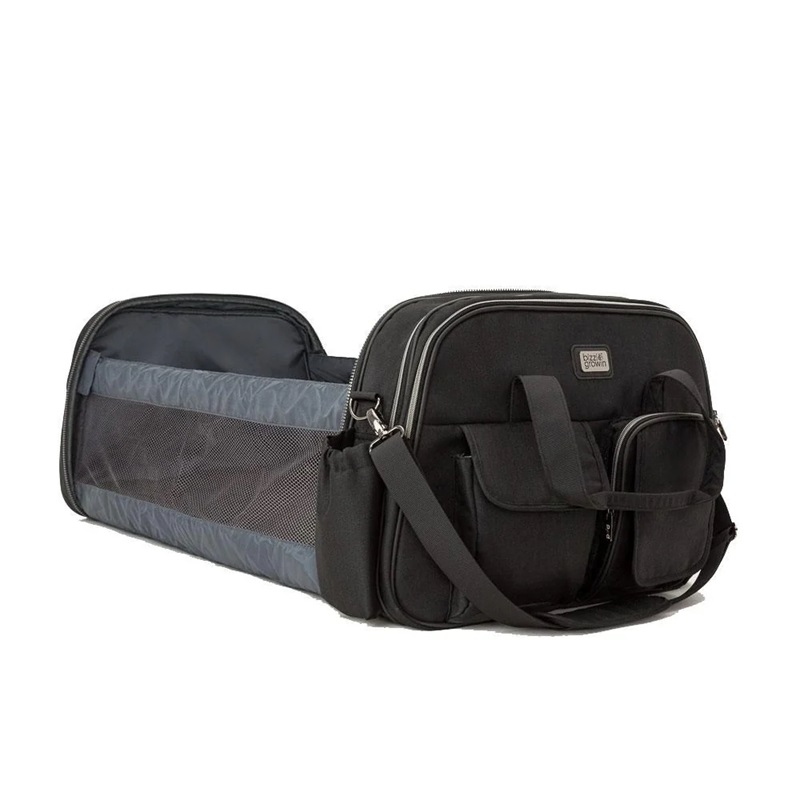 Diaper Bag and Travel Cot - Bizzi Growin POD Chelsea Black