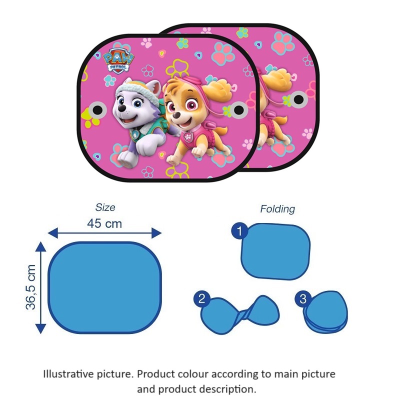 Sun shades for cars Paw Patrol Pink