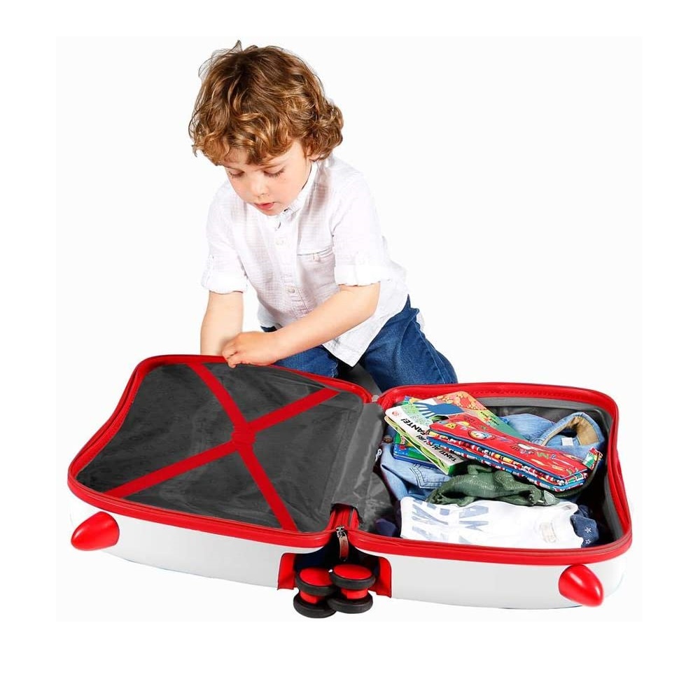 Ride on suitcase for children Spiderman Marvel White