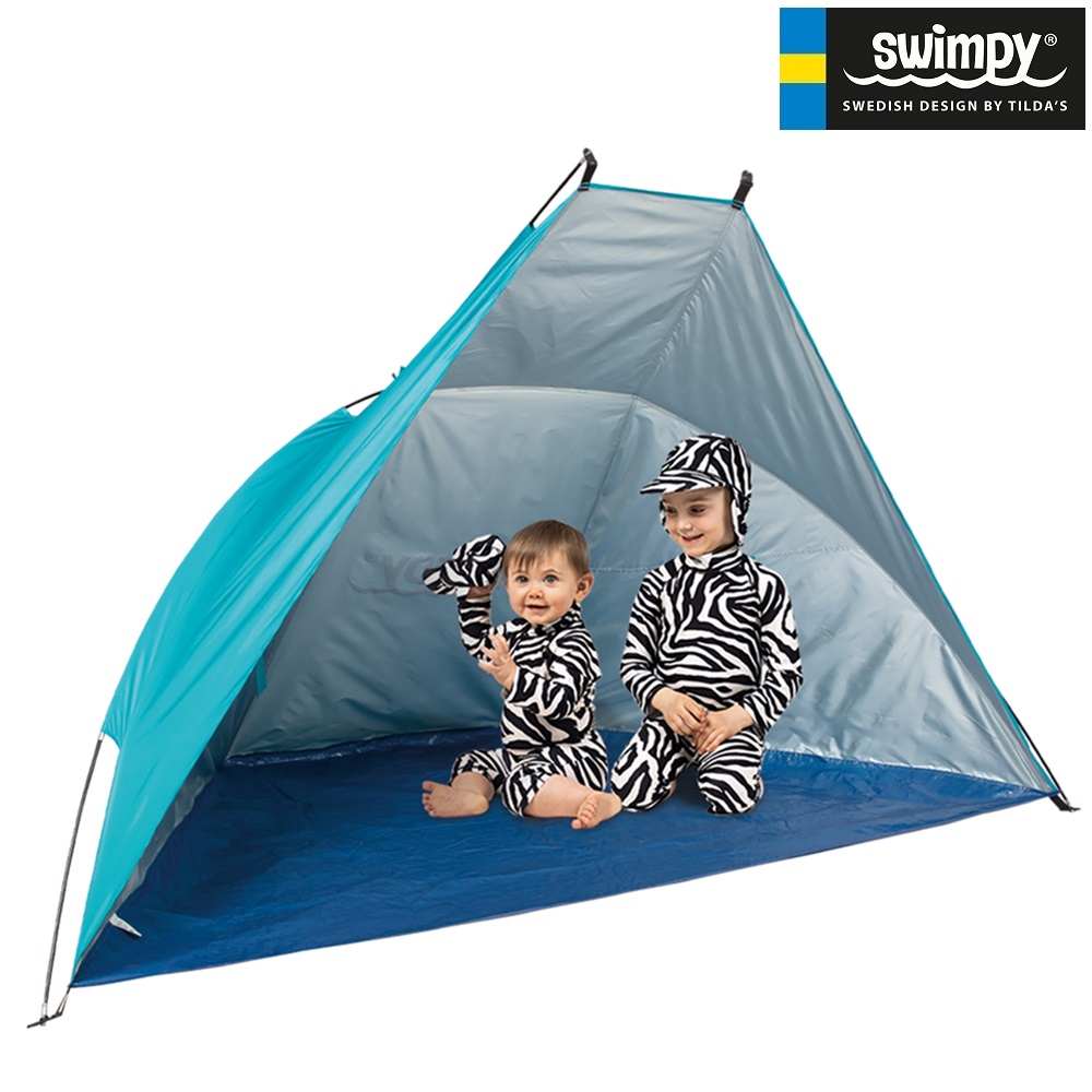 UV beach tent Swimpy Large Petrol Blue