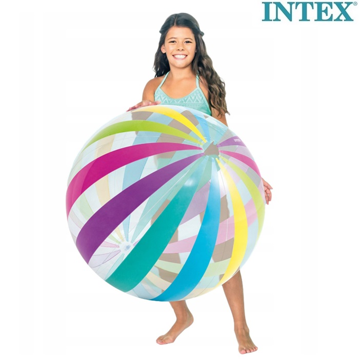 Inflatable beach ball XXL Intex Stripes