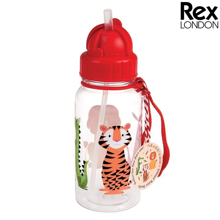 Water Bottle - Rex London Wild Animals