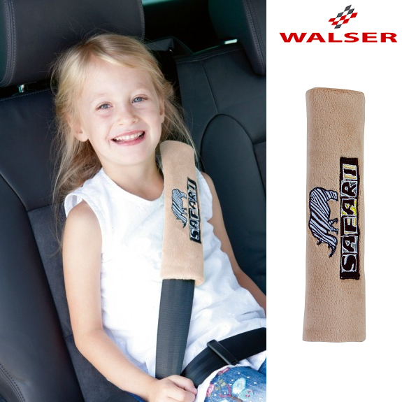 Kids' car seat belt pillows and seat belt covers
